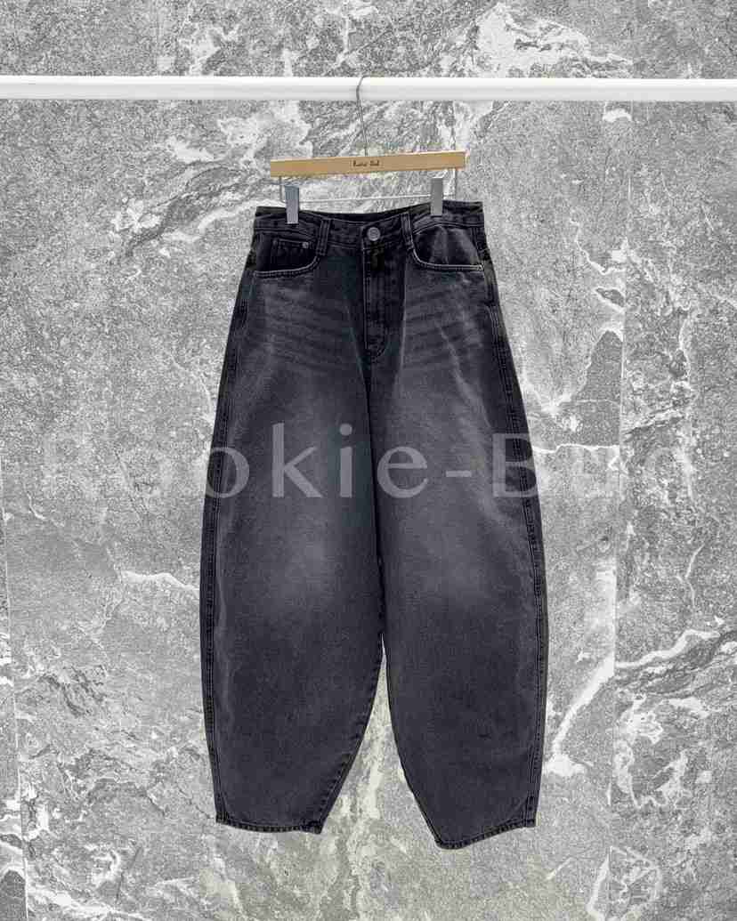 ROOKIE BUD韓國代購㊣女裝新款熱賣休閑人氣職業牛仔褲抓絨ROOKIE BUD-L牛仔褲