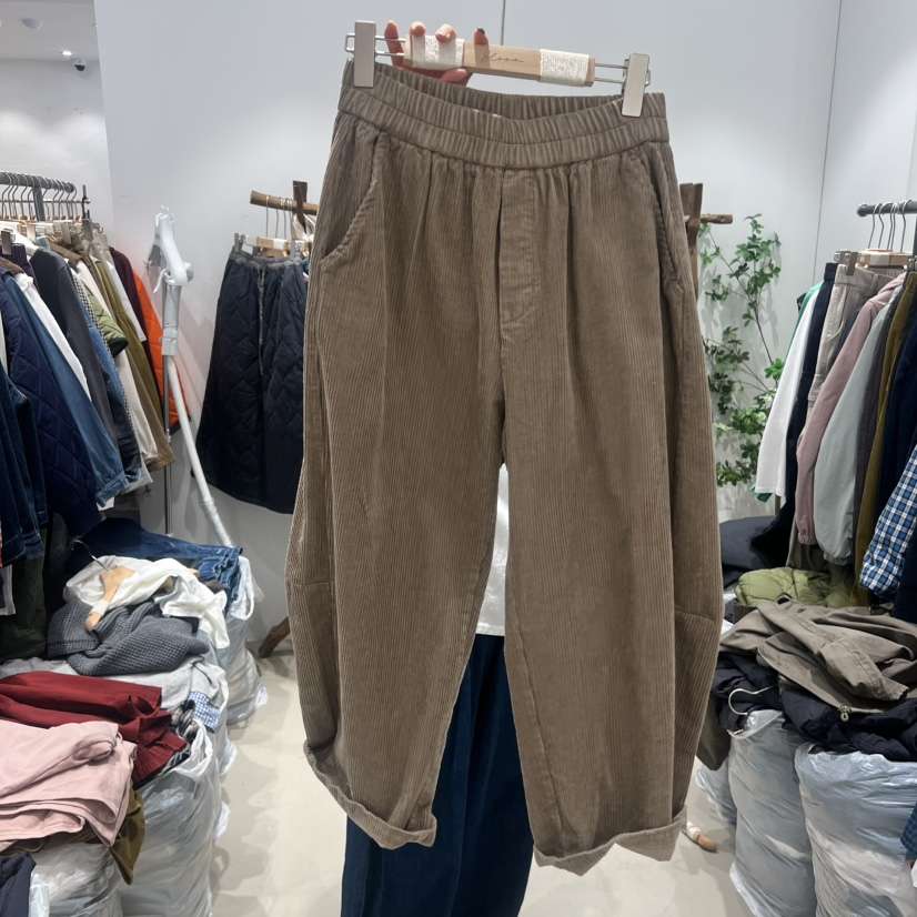 BLOOM韓國直郵㊣女裝新款人氣職業時尚推薦熱賣休閑褲燈芯絨BLOOM-S休閑褲