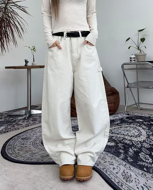 ROFL韓國代購㊣女士新款時尚職業25秋冬人氣牛仔褲不含腰帶ROFL牛仔褲