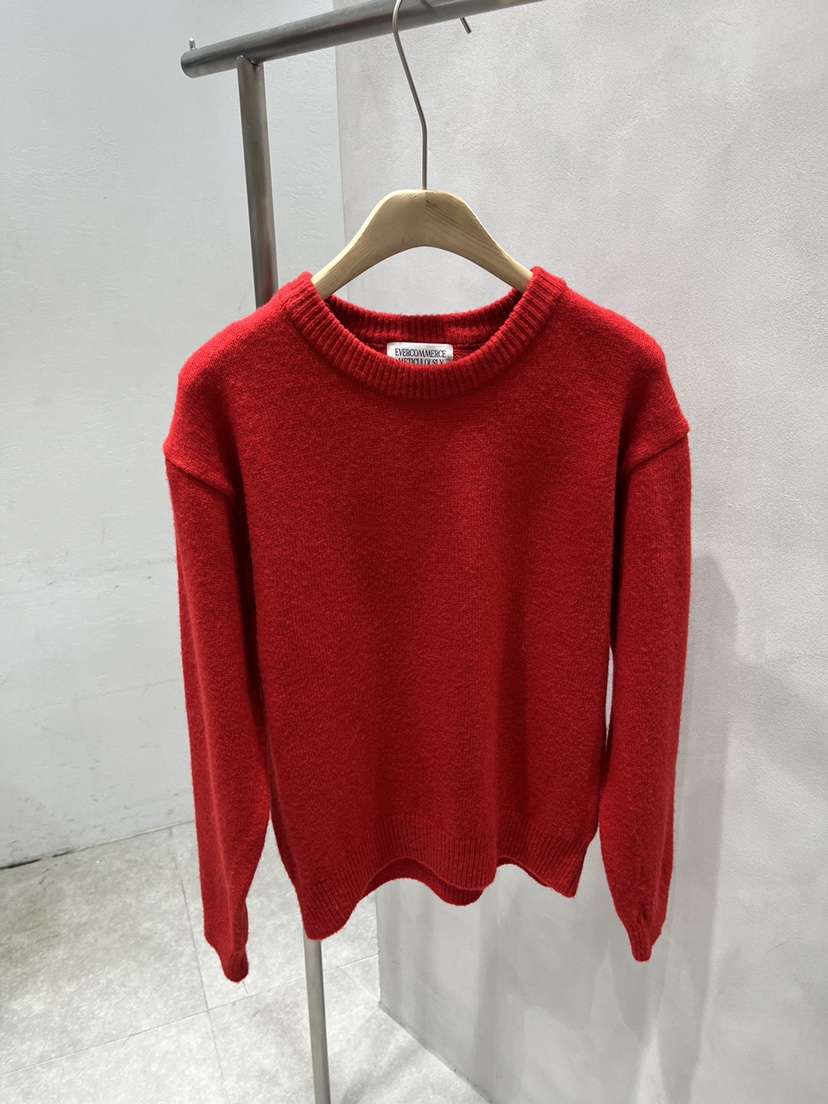 EVERCOMMERCE METICULOUSLY DESIGNED韓國直郵㊣女裝新款真品針織衫褶皺EVERCOMMERCE針織衫