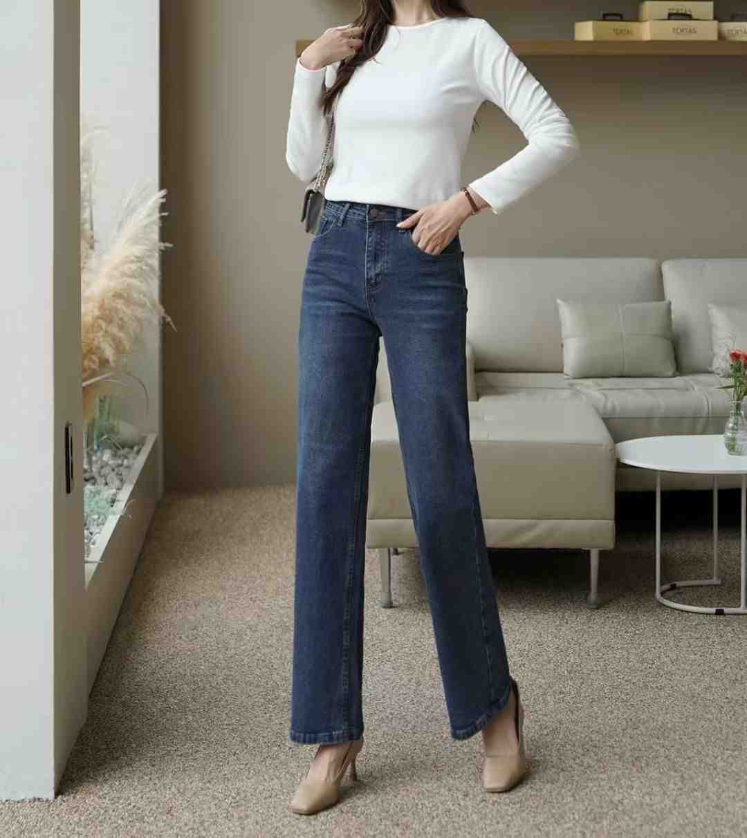 UB 40東大門㊣代購女士新款25秋冬職業休閑時尚人氣牛仔褲UB 40牛仔褲