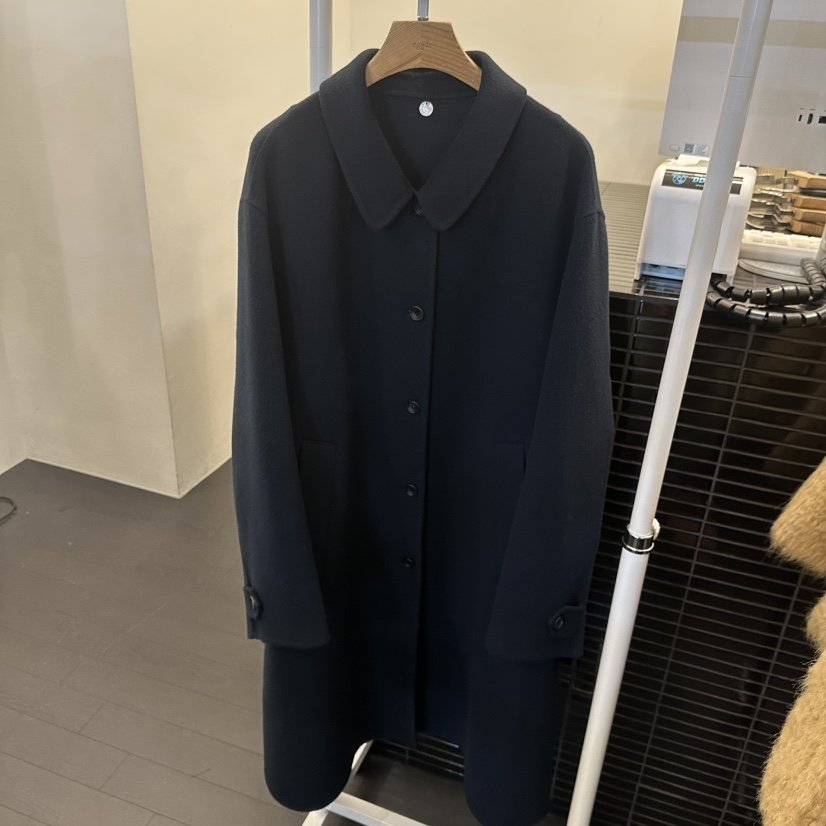 EGG東大門㊣實拍女士新款25秋冬職業休閑時尚推薦中長款大衣EGG-訂貨周期長中長款大衣