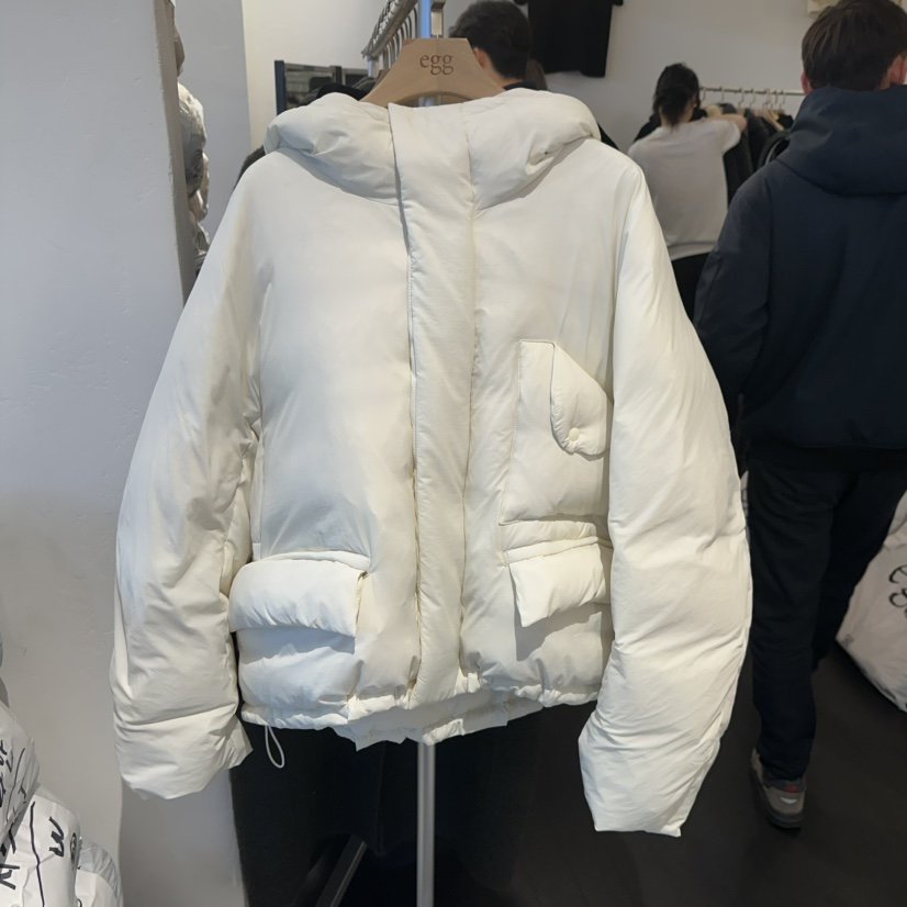 EGG韓國代購㊣女裝新款時尚25秋冬推薦人氣休閑短款羽絨服填充EGG-訂貨周期長短款羽絨服