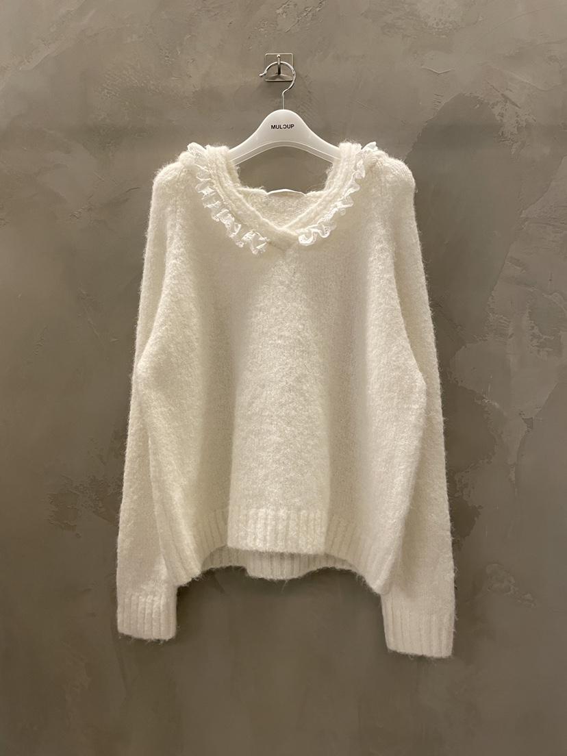 MULCUP東大門㊣代購女裝新品人氣推薦熱賣休閑25秋冬針織衫兜帽MULCUP針織衫
