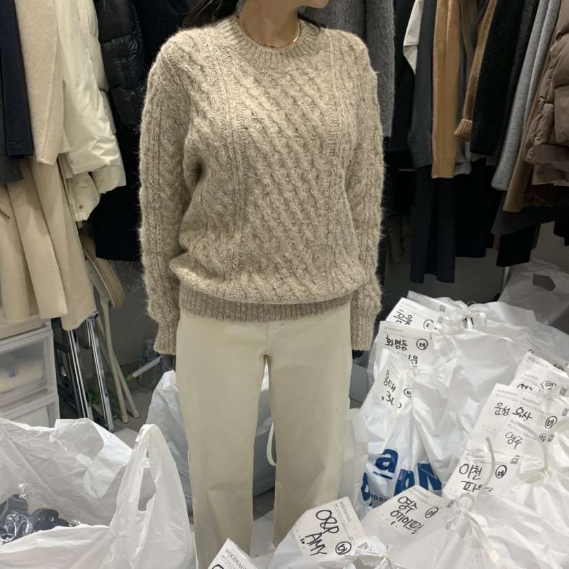 WOOD SAGE韓國直郵㊣女士新款休閑熱賣時尚推薦25秋冬毛衣WOOD SAGE毛衣