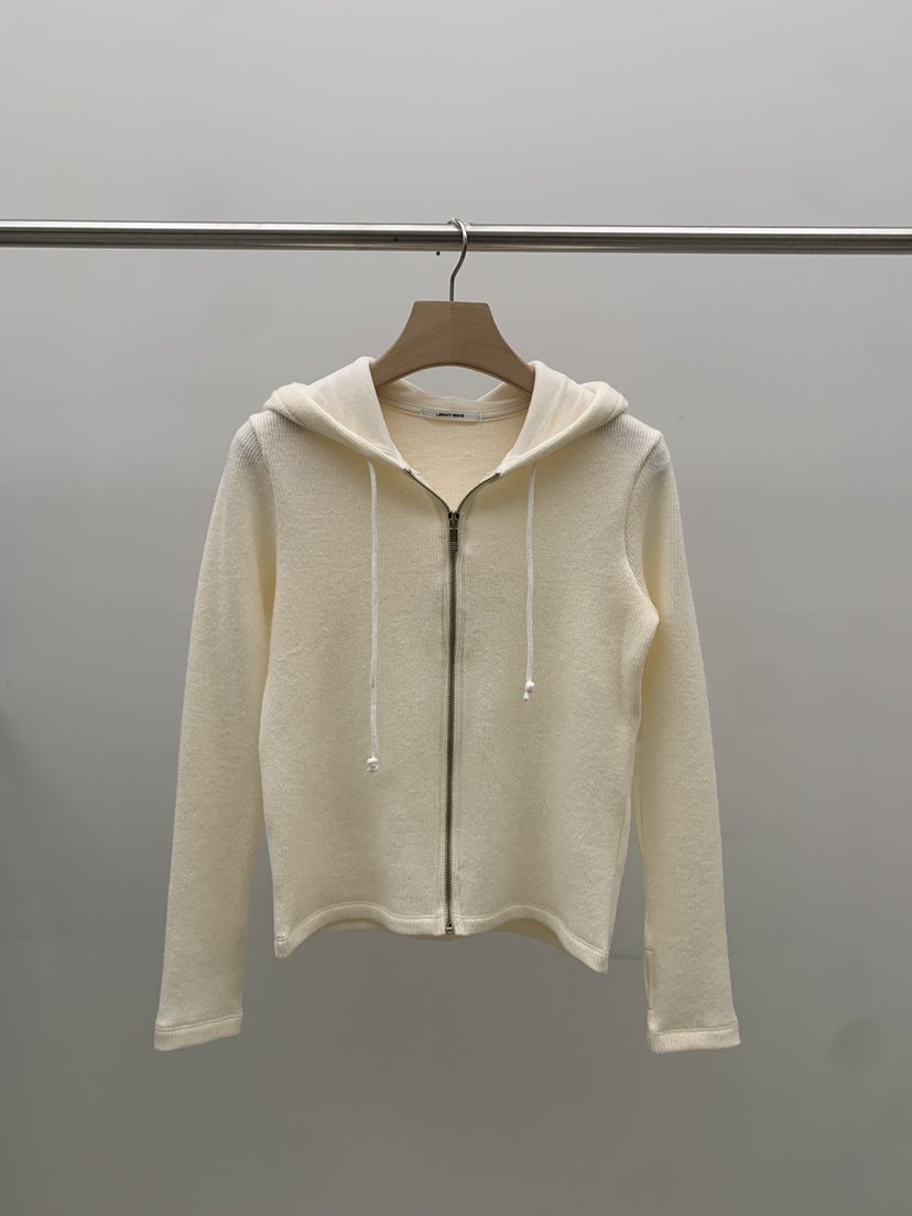 LEGACY BONE東大門㊣直郵女士新品25秋冬衛衣連帽拉鏈衫羊毛LEGACY BONE衛衣