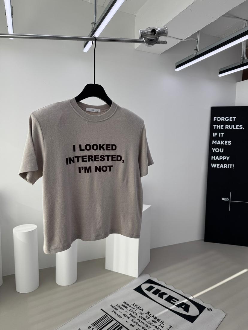 RED-A東大門㊣實拍女裝新品熱賣25秋冬時尚休閑推薦職業T恤RED-AT恤