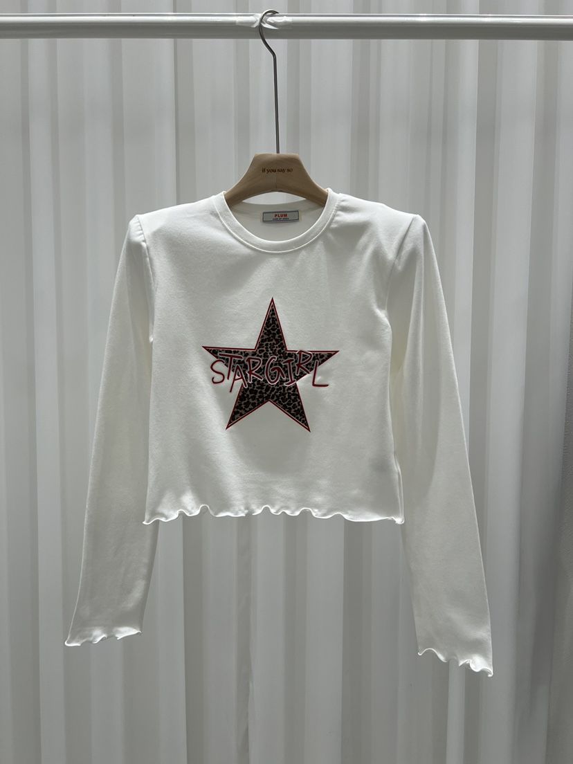 IF YOU SAY SO東大門㊣實拍女士新款休閑人氣推薦長袖T恤IF YOU SAY SO長袖T恤