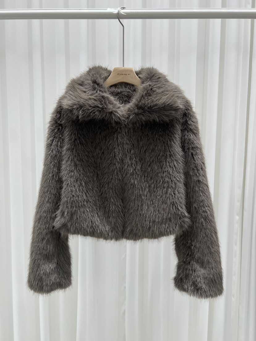 IF YOU SAY SO東大門㊣直郵女裝新款熱賣25秋冬短款大衣IF YOU SAY SO短款大衣