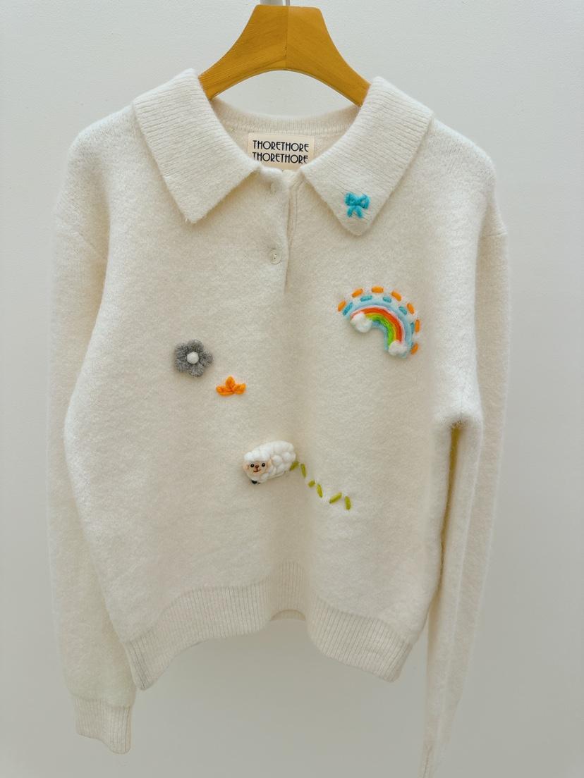 THORE東大門㊣代購女裝新品25秋冬休閑人氣熱賣推薦職業針織衫THORE針織衫