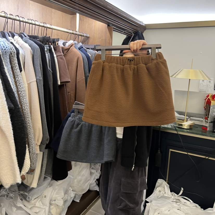 VIRKIN韓國代購㊣女裝新款25秋冬人氣職業推薦休閑時尚短裙VIRKIN短裙