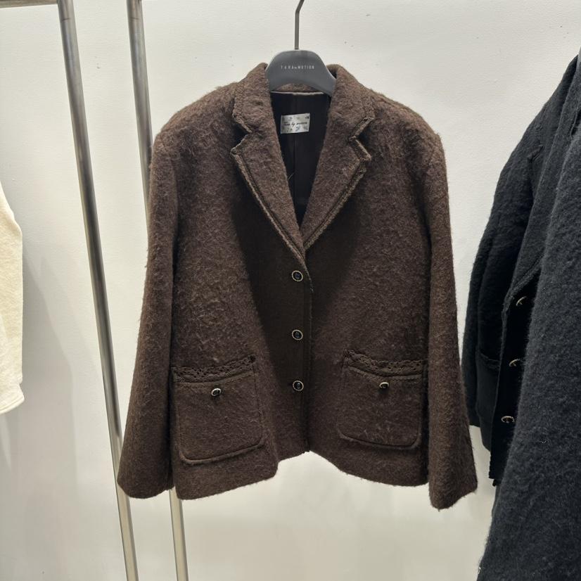 TARABY MOTION韓國代購㊣女士新款休閑人氣25秋冬夾克羊毛TARABY MOTION夾克