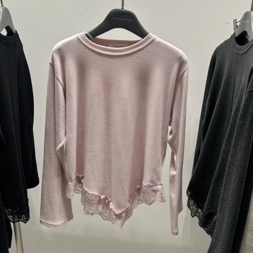 TARABY MOTION韓國代購㊣女裝新款熱賣25秋冬時尚人氣長袖T恤TARABY MOTION長袖T恤