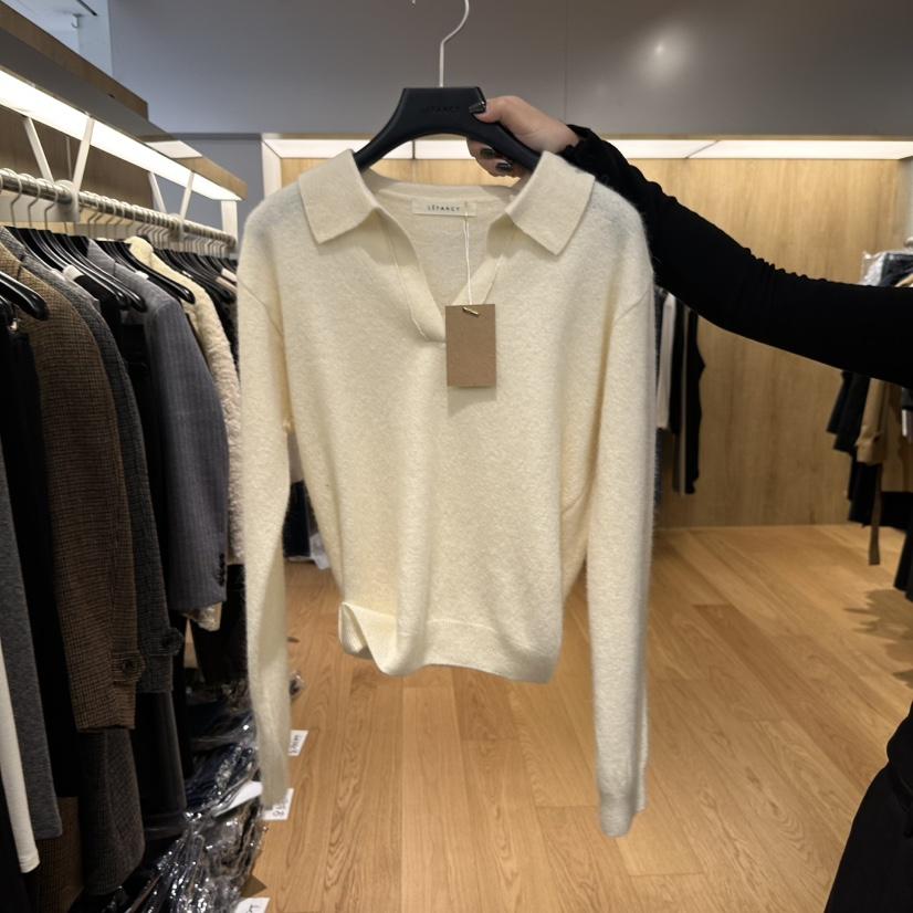 LEFANCY東大門㊣代購女士新品25秋冬職業熱賣休閑針織衫駝色LEFANCY針織衫