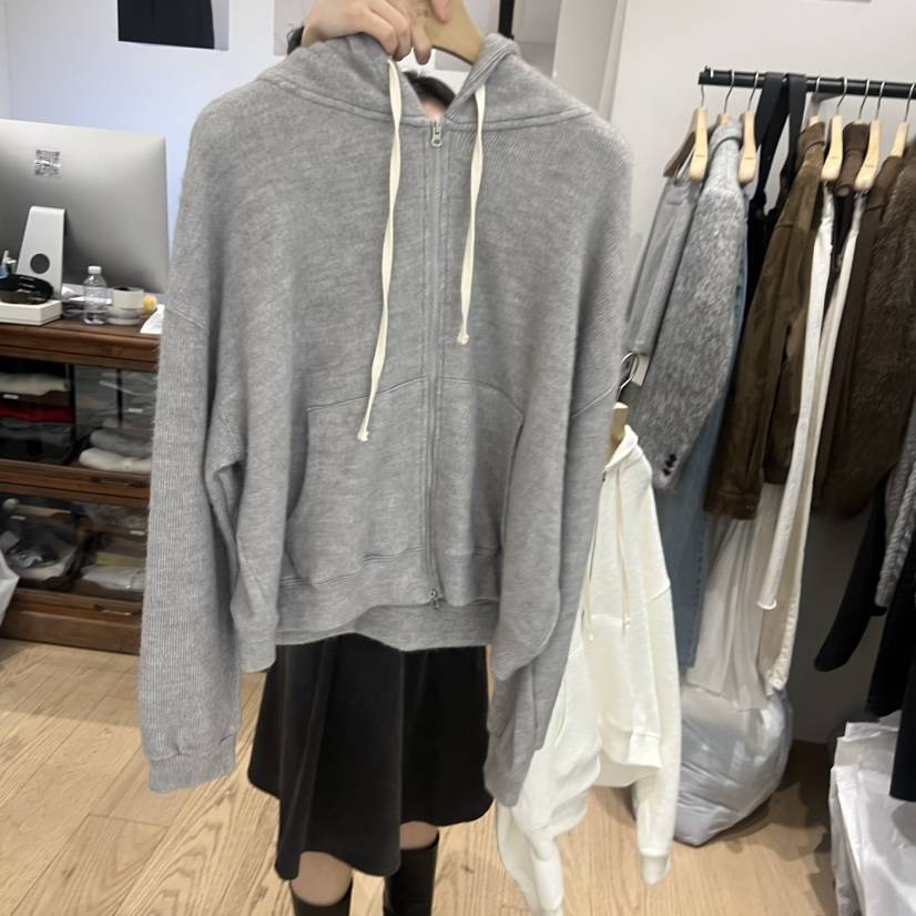 OURIN東大門㊣代購女士新品人氣推薦時尚熱賣職業25秋冬衛衣拉鏈OURIN衛衣