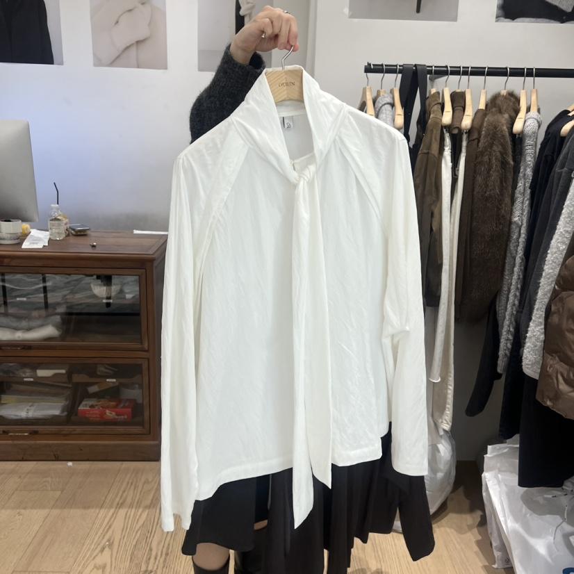 OURIN韓國代購㊣女裝新款人氣職業休閑熱賣25秋冬襯衫蕾絲衫OURIN襯衫/蕾絲衫