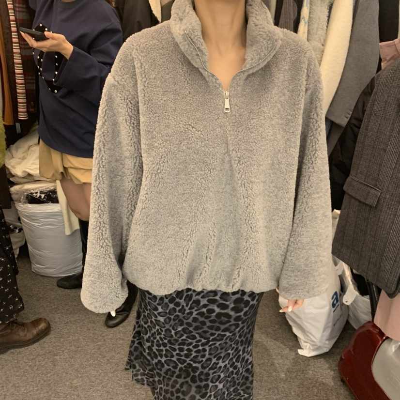 SALONDEMAG東大門㊣實拍女士新款人氣25秋冬時尚職業夾克拉鏈SALONDEMAG夾克