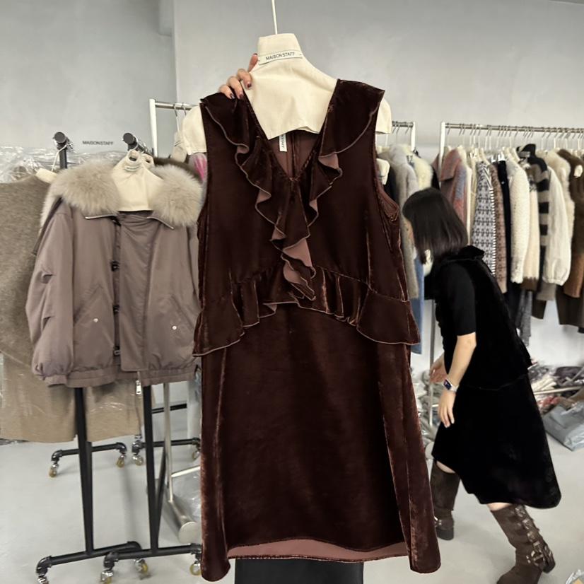 DOUBLE STANDARD/LE SMOKING/MAISONSTAFF韓國直郵㊣女士新品25秋冬連衣裙MAISONSTAFF連衣裙