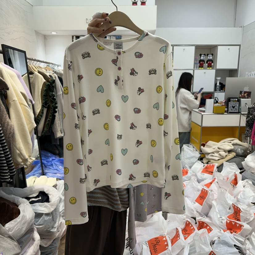 DE LINE東大門㊣代購女裝新款人氣熱賣時尚25秋冬休閑長袖T恤DE LINE長袖T恤