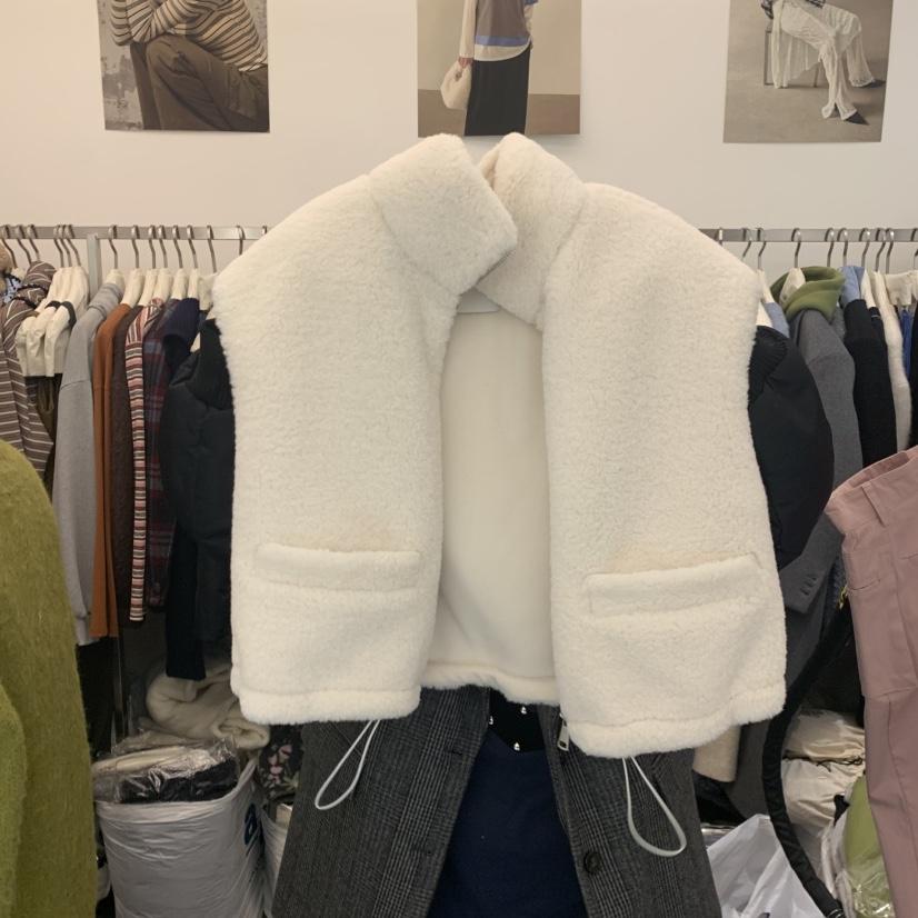 SALONDEMAG韓國直郵㊣女士新款推薦職業人氣25秋冬馬甲皮草SALONDEMAG馬甲