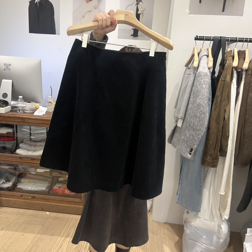 OURIN韓國代購㊣女裝新品職業時尚人氣熱賣25秋冬半身裙中短裙OURIN半身裙/中短裙