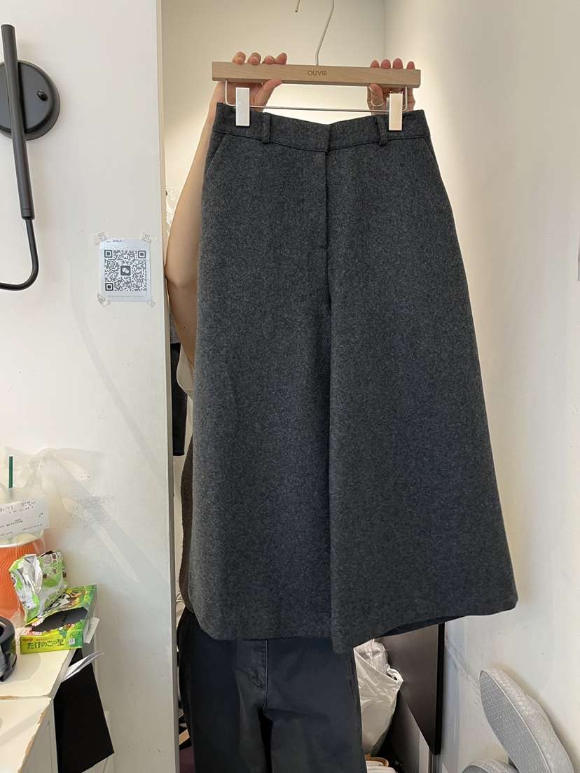 OUVIR韓國代購㊣女士新品人氣時尚休閑職業熱賣推薦休閑褲羊毛O.V.R/OUVIR休閑褲