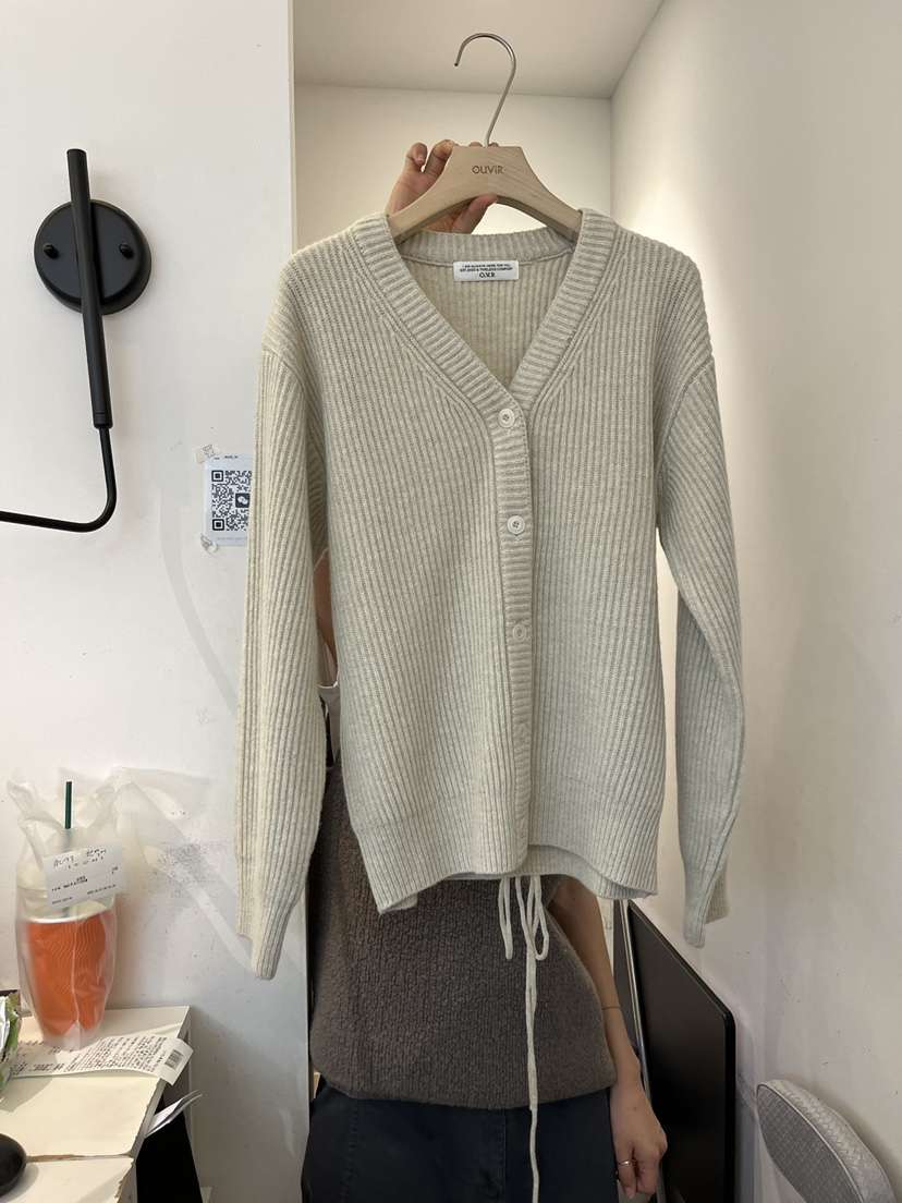 OUVIR東大門㊣直郵女士新品休閑時尚職業推薦25秋冬針織衫開衫O.V.R/OUVIR針織衫