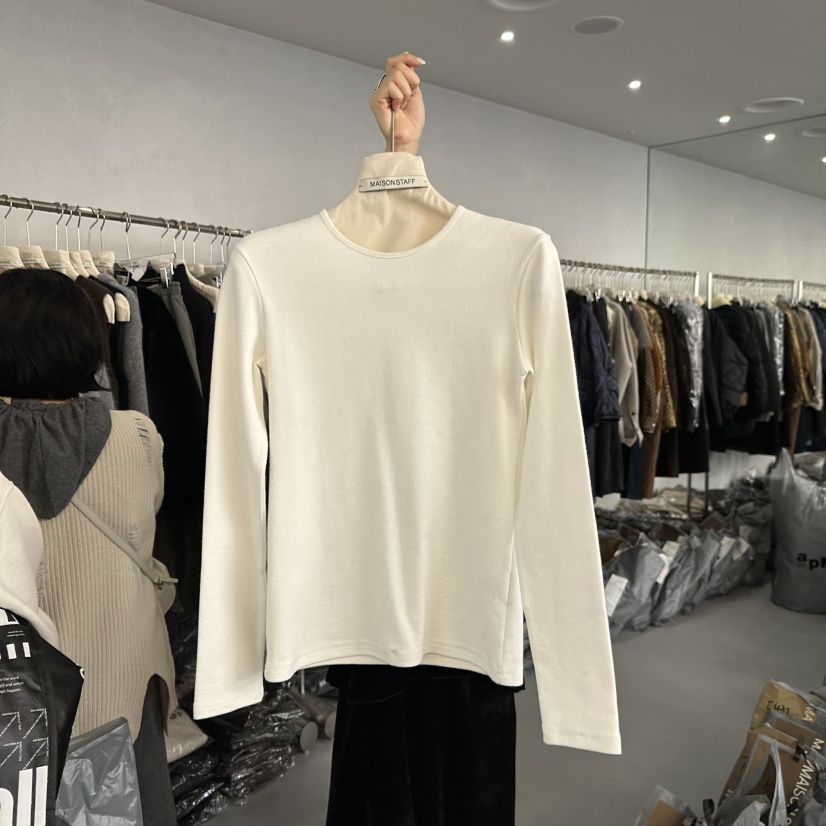 DOUBLE STANDARD/LE SMOKING/MAISONSTAFF東大門㊣實拍女士新款25秋冬長袖T恤MAISONSTAFF長袖T恤