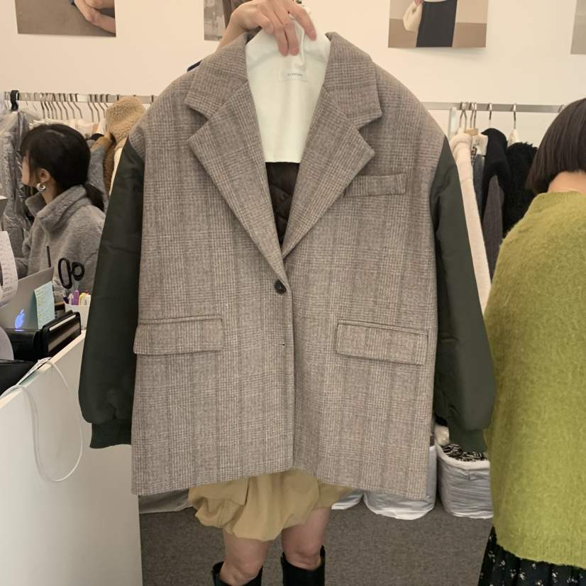 SALONDEMAG韓國代購㊣女士新品推薦職業25秋冬時尚休閑夾克SALONDEMAG夾克