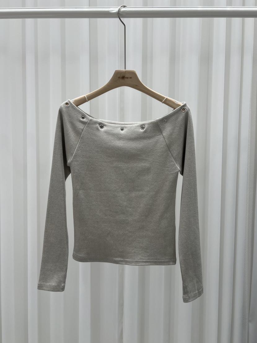 IF YOU SAY SO韓國代購㊣女士新品休閑職業25秋冬長袖T恤IF YOU SAY SO長袖T恤