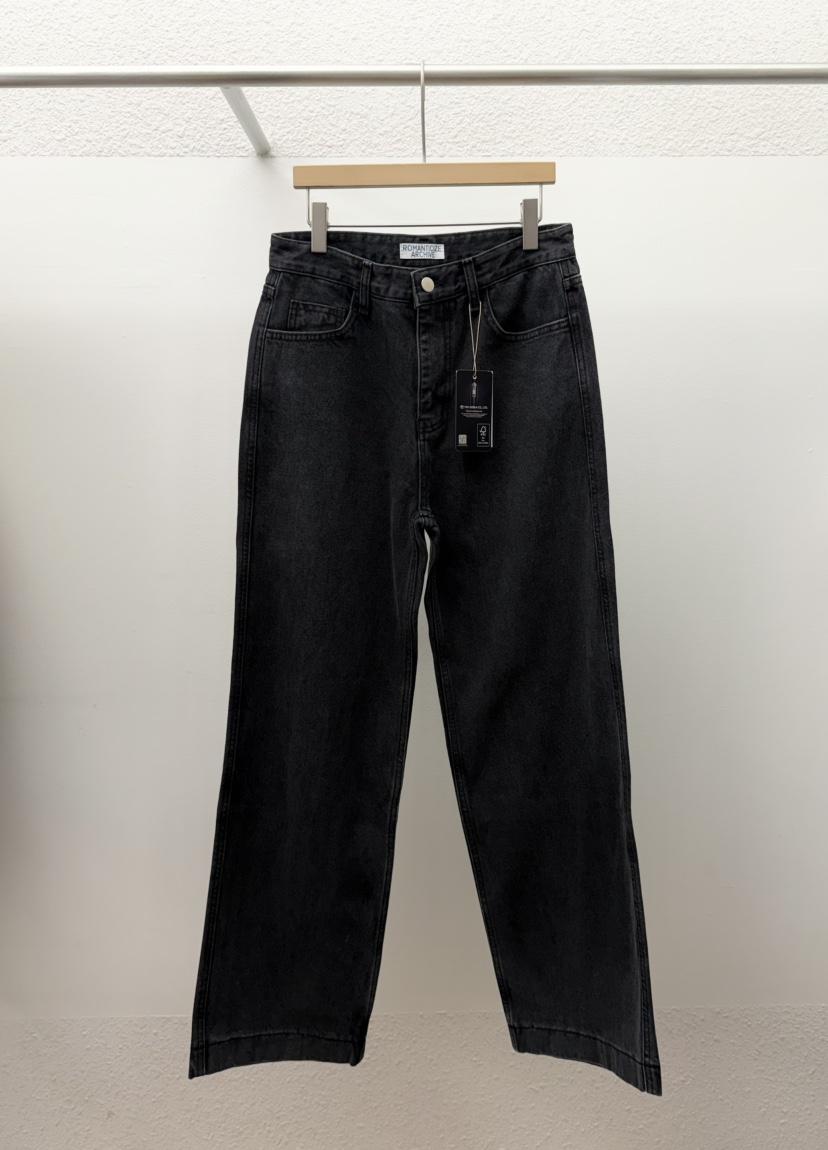ROMANTICIZE韓國直郵㊣女裝新款推薦休閑職業牛仔褲寬松牛仔ROMANTICIZE牛仔褲
