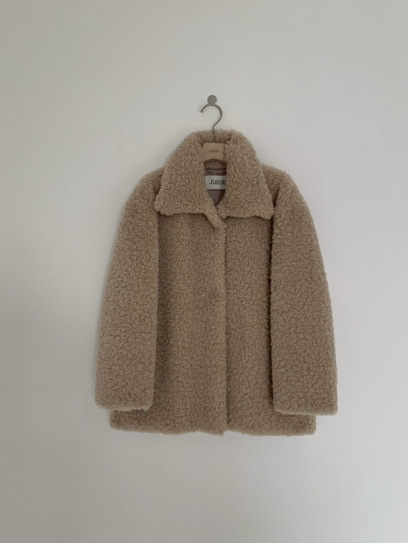 JUEDE韓國代購㊣女裝新款推薦時尚短款大衣JUEDE短款大衣