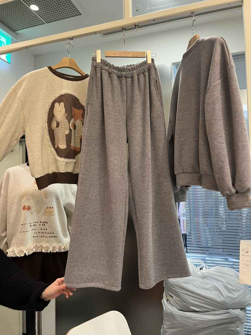 BE&amp;BE東大門㊣直郵女裝新品熱賣推薦職業25秋冬休閑褲抓絨BE&be休閑褲