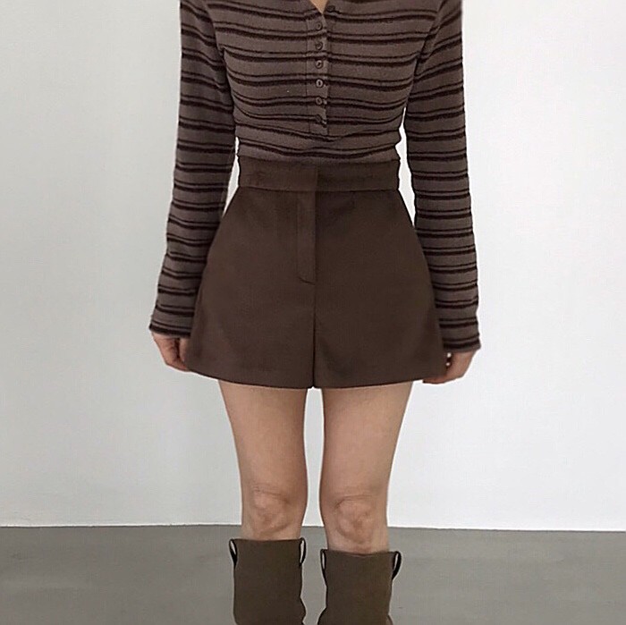 2TWO MOON東大門㊣直郵女士新款熱賣時尚職業休閑短褲羊絨2TWO MOON短褲