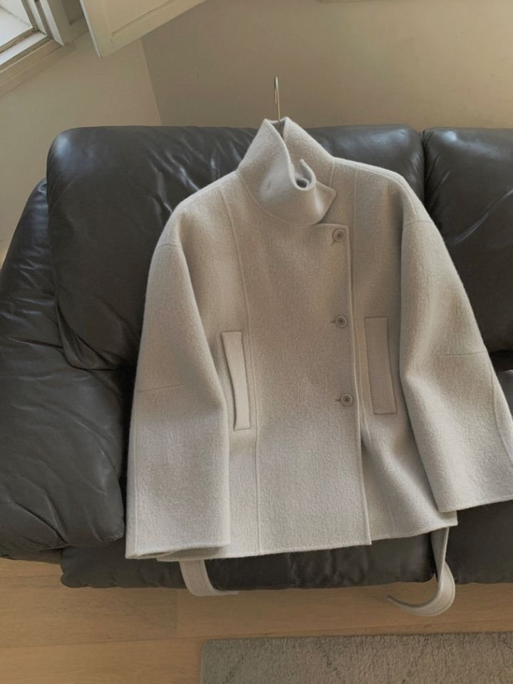 MARE東大門㊣實拍女裝新款職業休閑25秋冬中長款大衣含腰帶MARE中長款大衣