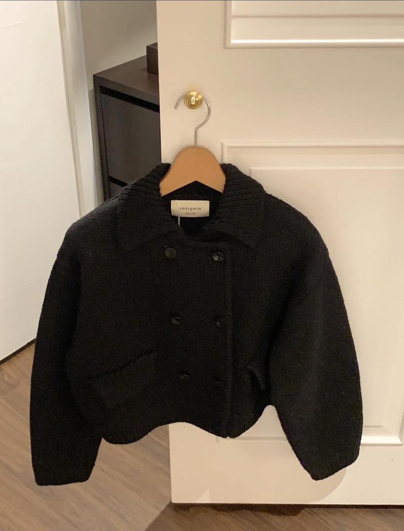 COURGETTE韓國代購㊣女士新款25秋冬熱賣休閑推薦職業夾克雙面COURGETTE夾克