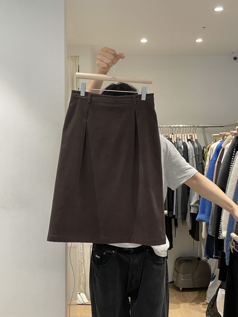 TAF韓國代購㊣女裝新款推薦休閑職業時尚人氣25秋冬半身裙中短裙TAF半身裙/中短裙