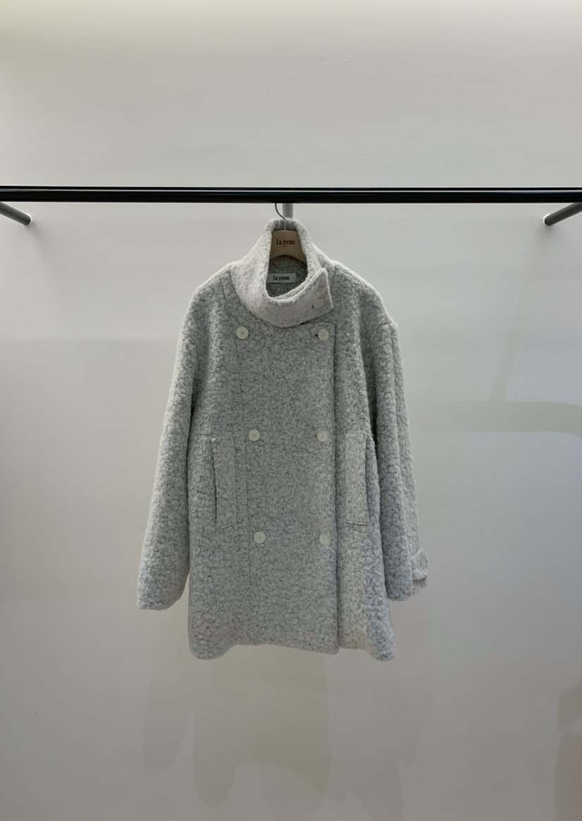 LA CREME東大門㊣代購女士新品人氣時尚熱賣25秋冬中長款大衣LA CREME中長款大衣