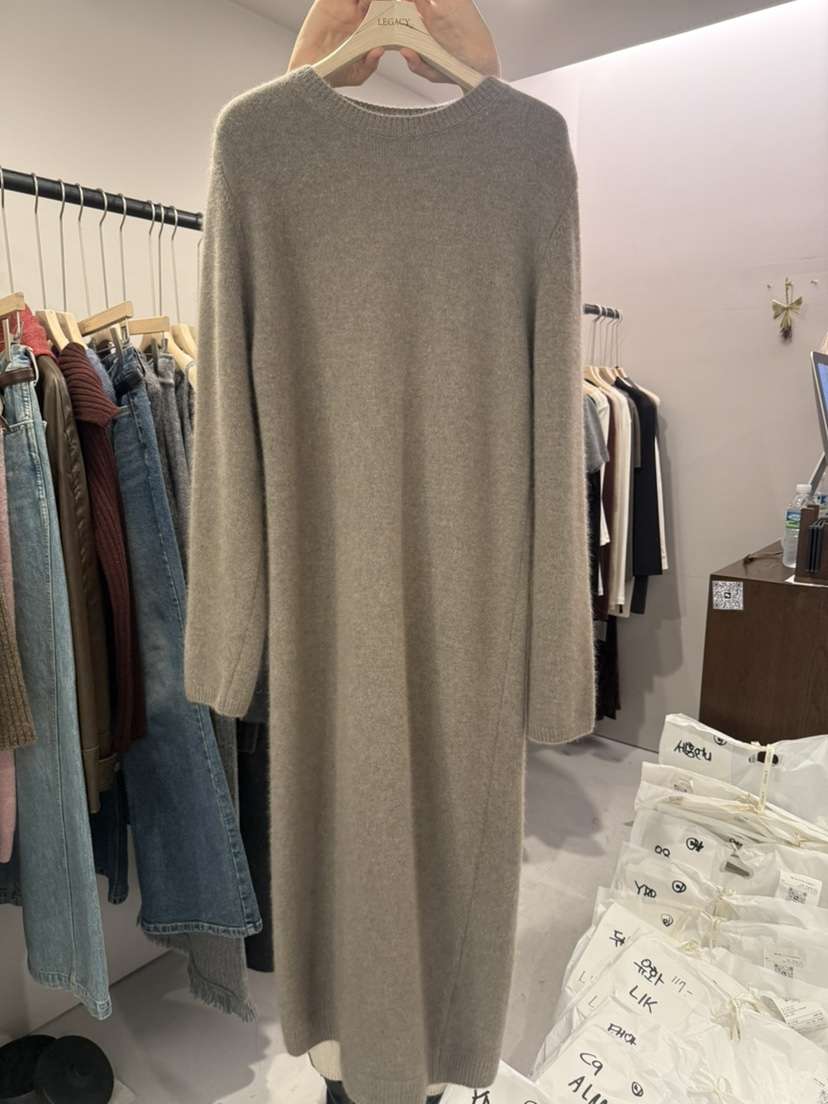 LEGACY韓國代購㊣女裝新款職業熱賣25秋冬人氣推薦連衣裙浣熊LEGACY連衣裙