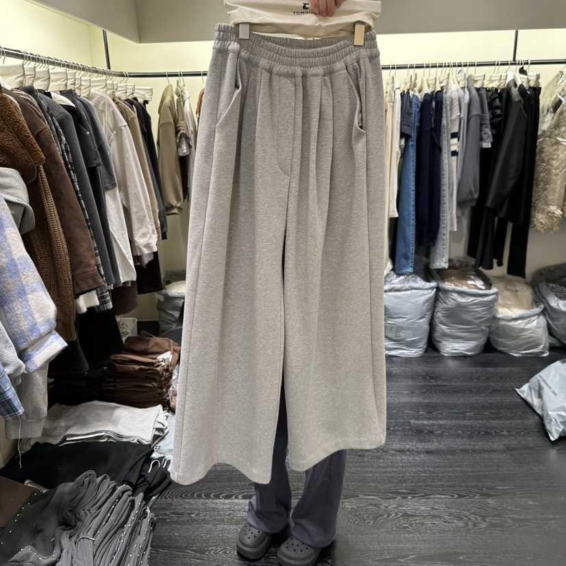 TOMGIRL東大門㊣實拍女士新款職業推薦時尚休閑休閑褲保暖褶裥TOMGIRL休閑褲