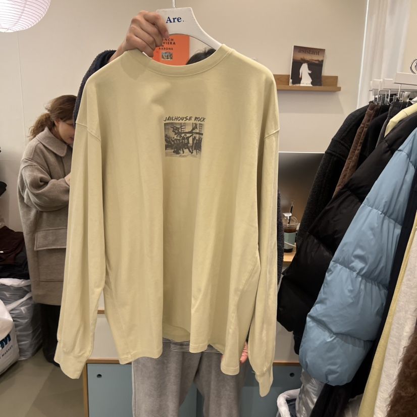 ARE東大門㊣直郵女裝新品熱賣推薦人氣25秋冬休閑職業長袖T恤ARE YOU/ARE長袖T恤