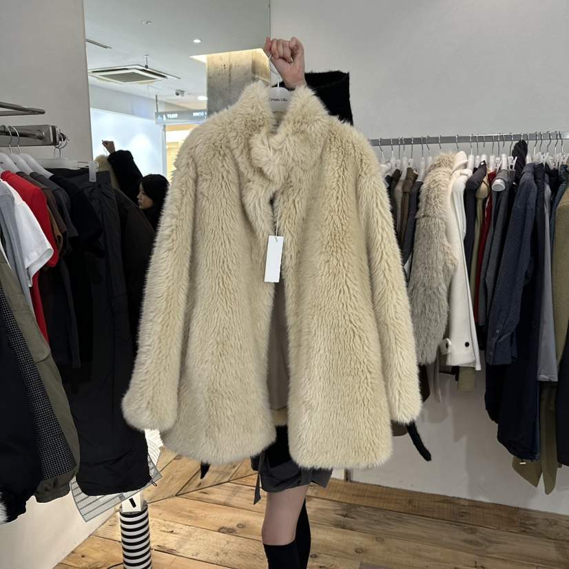 CREAM VILLA韓國直郵㊣女裝新品25秋冬短款大衣CREAMVILLA短款大衣