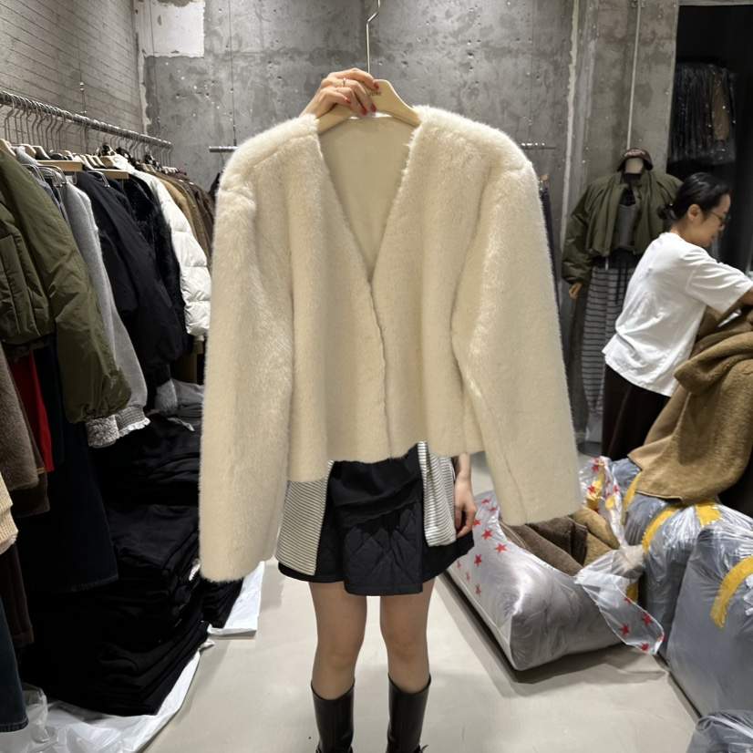 JUNI東大門㊣直郵女士新款推薦人氣休閑熱賣時尚職業短款大衣my juni短款大衣