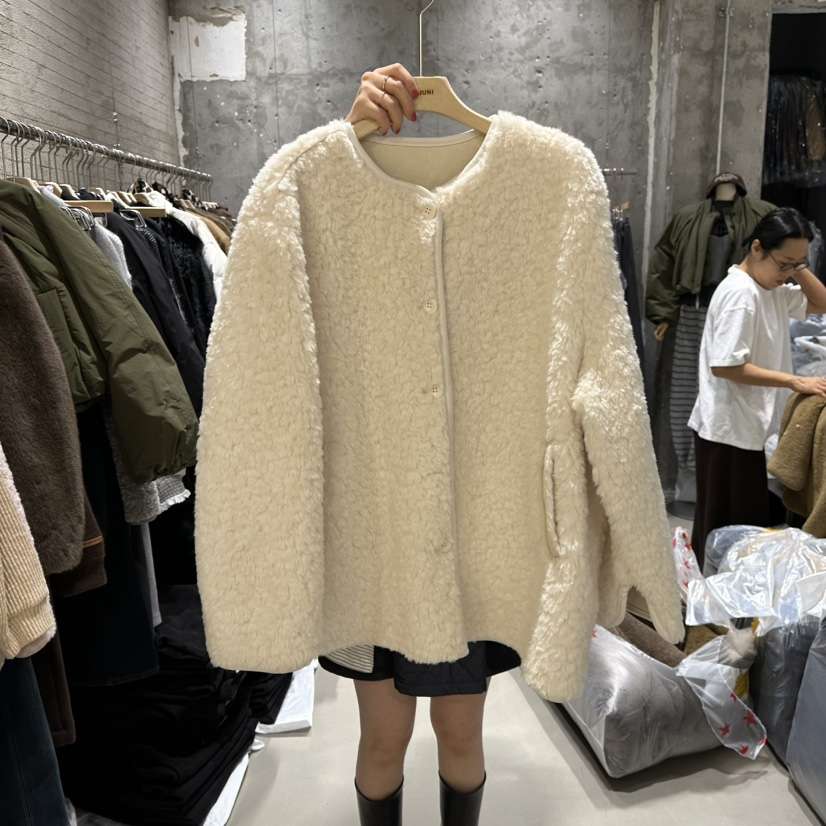 JUNI韓國直郵㊣女裝新款熱賣休閑25秋冬時尚人氣推薦短款大衣my juni短款大衣