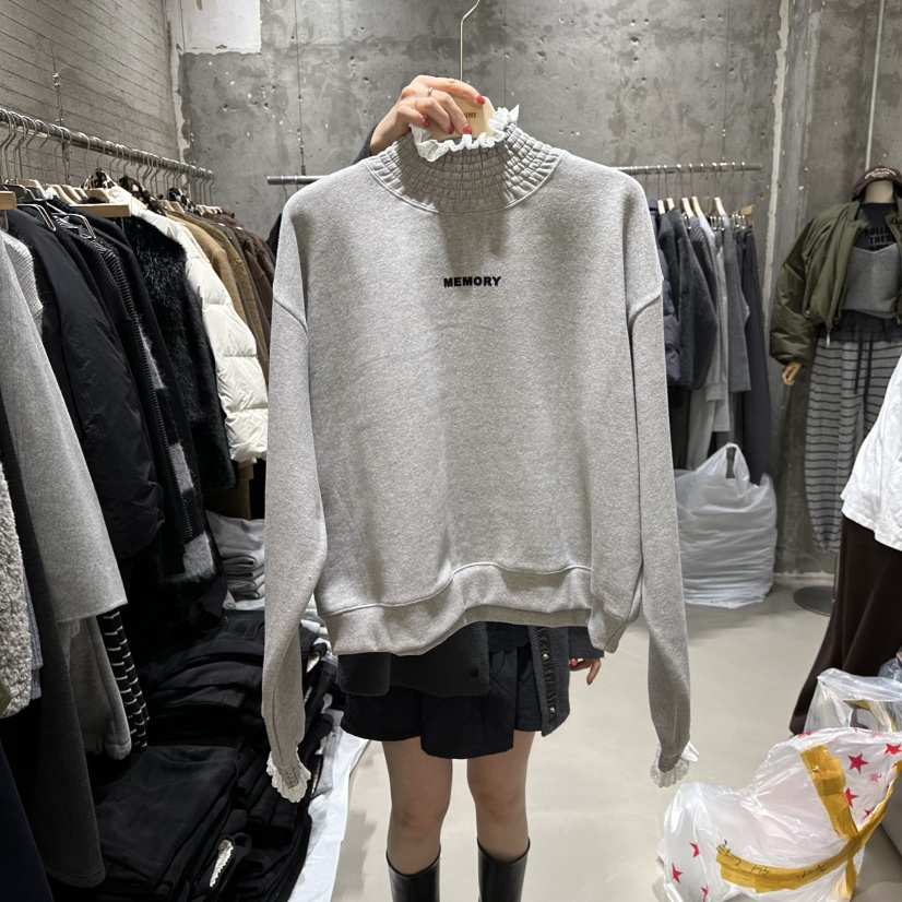 JUNI韓國直郵㊣女裝新品25秋冬休閑人氣時尚職業推薦衛衣加絨my juni衛衣