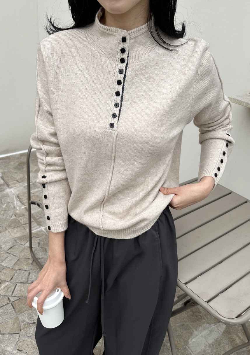 CLASSY-O東大門㊣直郵女士新款休閑人氣熱賣職業針織衫紐扣CLASSY-O針織衫