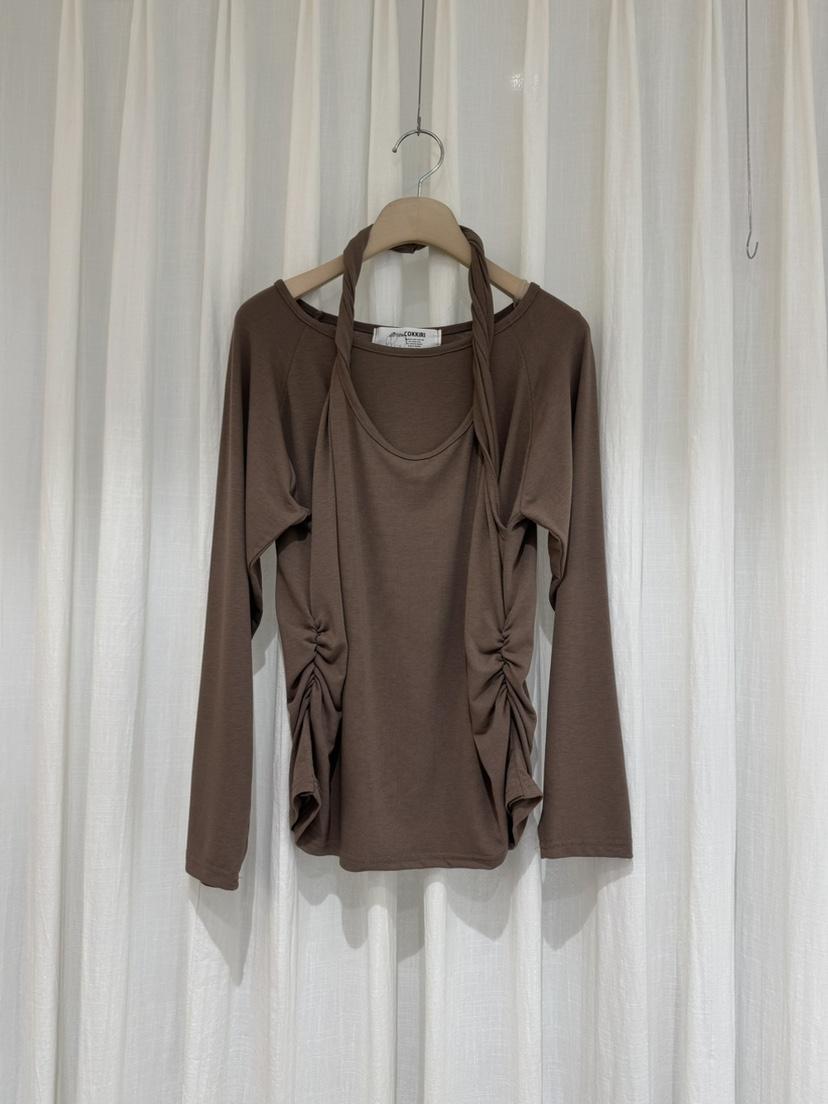 COKKIRI東大門㊣實拍女士新品時尚推薦熱賣人氣休閑長袖T恤COKKIRI長袖T恤