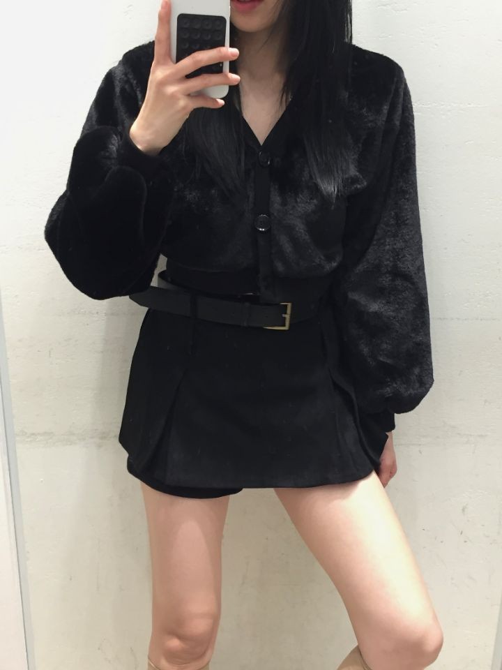 mars東大門㊣實拍女士新款人氣25秋冬針織衫安哥拉羊毛開衫mars針織衫