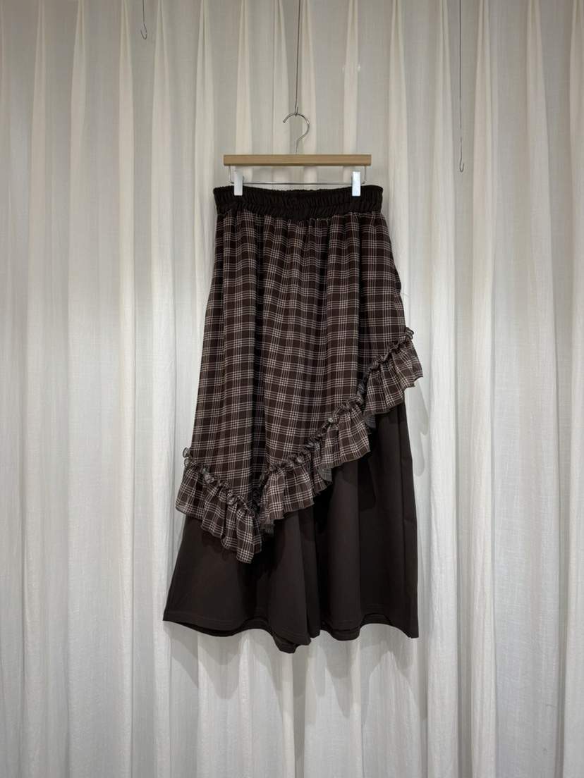 COKKIRI韓國直郵㊣女裝新款人氣熱賣職業休閑25秋冬裙褲格子COKKIRI裙褲