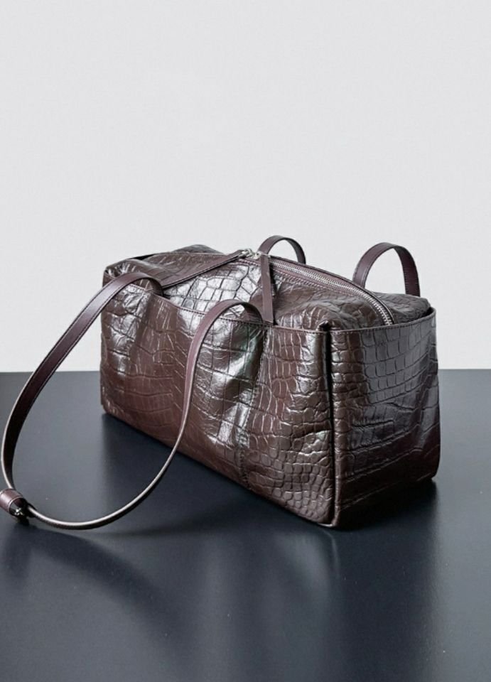 TROUVAILLE東大門㊣實拍女裝新品25秋冬時尚單肩斜跨包牛皮TROUVAILLE單肩/斜跨包